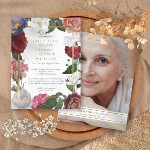 Beerdigung durch die Flora und Fauna zum Foto des  Ankündigungspostkarte