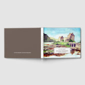 Beerdigung Eilean Donan Castle Scotland Wasserfarb Gästebuch (Voll)