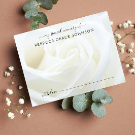 Beerdigung einer Gedächtnisflora-Rose gemeinsam nu Postkarte