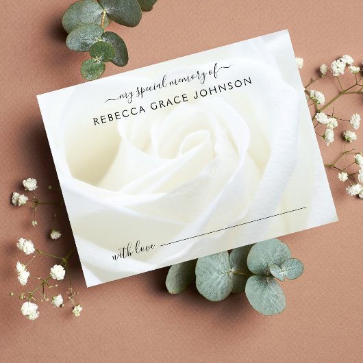 Beerdigung einer Gedächtnisflora-Rose gemeinsam nu Postkarte