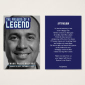 Beerdigung einer legendären, modernen blauen Gedic (Vorne & Hinten)