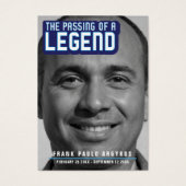 Beerdigung einer legendären, modernen blauen Gedic (Vorderseite)