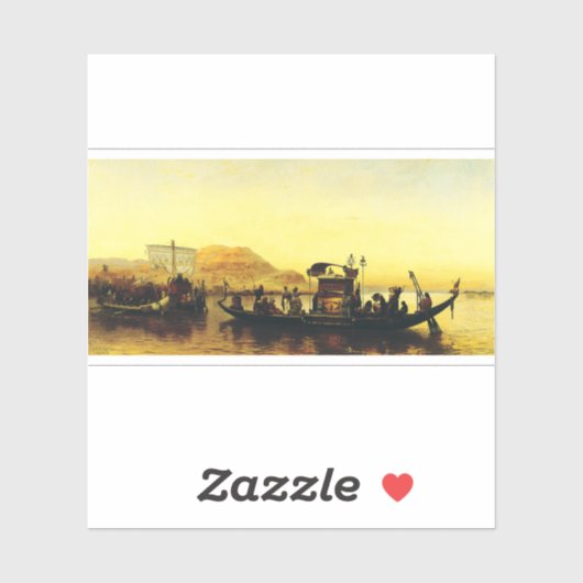 Beerdigung einer Mama am Nil durch Frederick Arthu Aufkleber (Blatt)