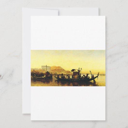 Beerdigung einer Mama am Nil durch Frederick Arthu Einladung (Vorderseite)