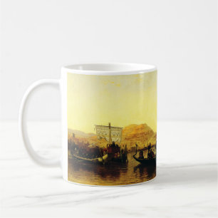 Beerdigung einer Mumie am Nil von Frederick Arthur Kaffeetasse