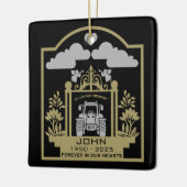 Beerdigung eines Bauern Keramikornament (Links)