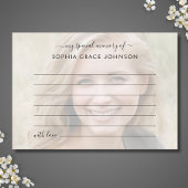 Beerdigung eines Memory-Fotos gemeinsam nutzen Dankeskarte