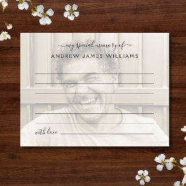 Beerdigung eines Memory-Fotos gemeinsam nutzen Postkarte