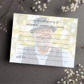 Beerdigung eines Memory-Fotos gemeinsam nutzen Postkarte