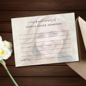 Beerdigung eines Memory-Fotos gemeinsam nutzen Postkarte