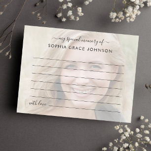 Beerdigung eines Memory-Fotos gemeinsam nutzen Postkarte