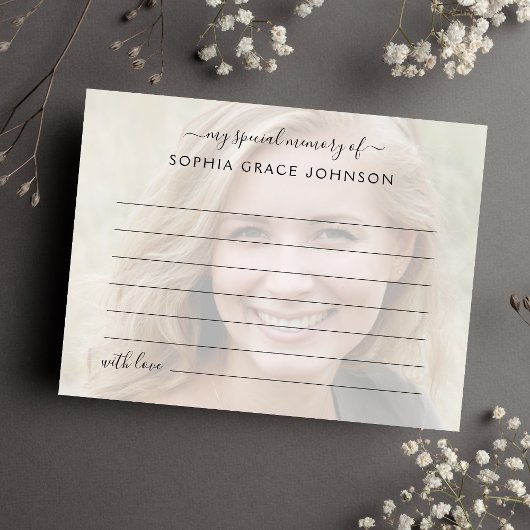 Beerdigung eines Memory-Fotos gemeinsam nutzen Postkarte