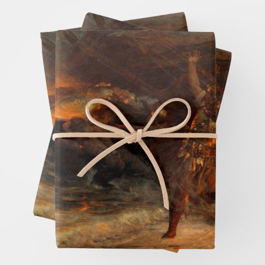 Beerdigung eines Wikens (durch Frank Dicksee) Geschenkpapier Set (Beispiel)