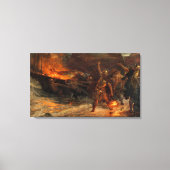 Beerdigung eines Wikens (durch Frank Dicksee) Leinwanddruck (Vorderseite)