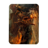 Beerdigung eines Wikens (durch Frank Dicksee) Magnet (Vertikal)