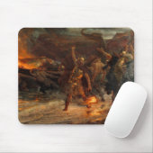 Beerdigung eines Wikens (durch Frank Dicksee) Mousepad (Mit Mouse)