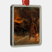 Beerdigung eines Wikens (durch Frank Dicksee) Ornament Aus Metall (Rechts)