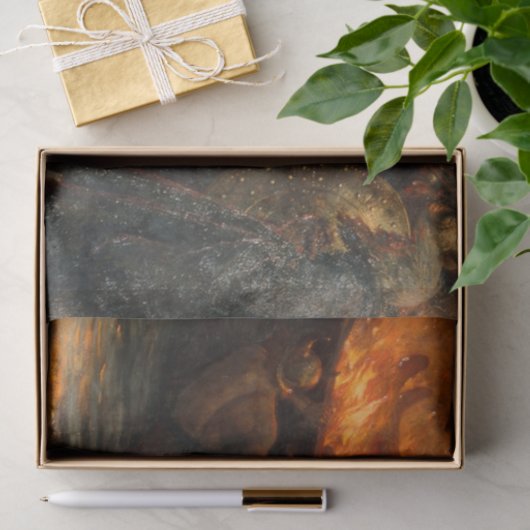 Beerdigung eines Wikens (durch Frank Dicksee) Seidenpapier (Geschenk)