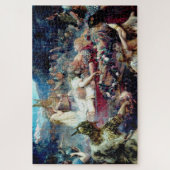 Beerdigung eines Wikinger-Kriegers Sigurd und Bryn Puzzle (Vertikal)