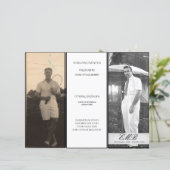 Beerdigung Einfaches Elegantes Foto (Stehend Vorderseite)