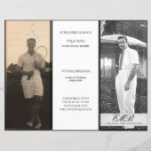 Beerdigung Einfaches Elegantes Foto (Vorderseite)