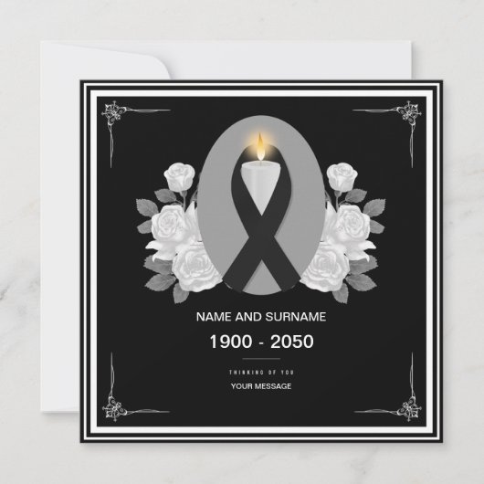 Beerdigung Einladung (Vorderseite)