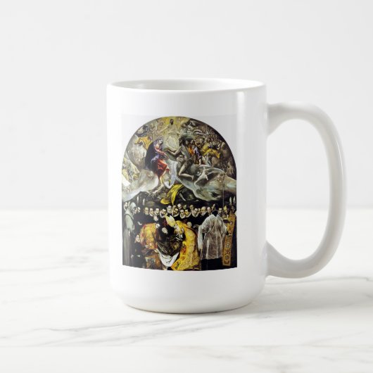 Beerdigung EL Greco der Zählung von Orgaz-Tasse Kaffeetasse (Rechts)
