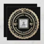 Beerdigung/Feier der Einladung zum Leben (Vorne/Hinten)