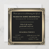 Beerdigung/Feier der Einladung zum Leben (Rückseite)