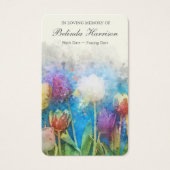 Beerdigung Florals Gedenkstätte Gebet Sympathiekar (Vorderseite)