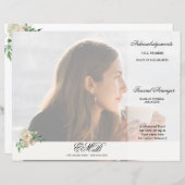 Beerdigung Florenz Elegantes Foto (Vorne/Hinten)