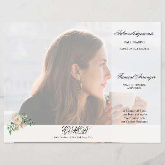 Beerdigung Florenz Elegantes Foto (Vorderseite)