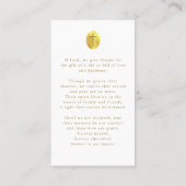 Beerdigung Forever Hearts Foto Cross Gebet Karte (Rückseite)