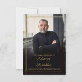 Beerdigung Foto-Beerdigungskarte