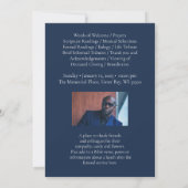 Beerdigung-Foto-Beerdigungsprogramm der Marine Einladung (Rückseite)