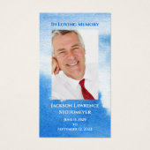 Beerdigung Foto Beileid Gedenkkarte (Vorderseite)