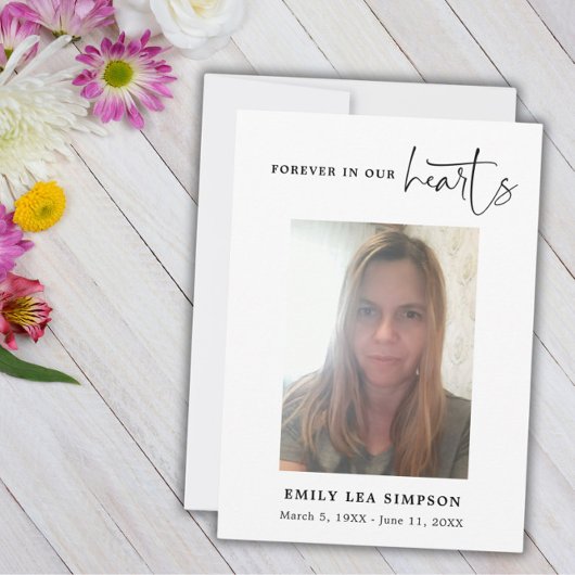 Beerdigung Foto Beileid Trauer Dankeschön Karte