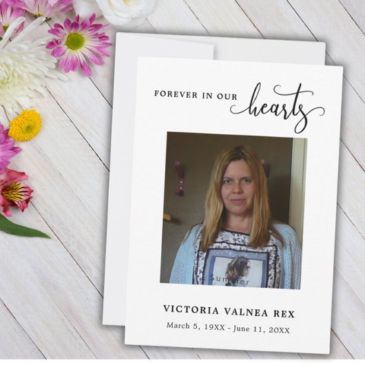 Beerdigung Foto Beileid Trauer Dankeschön Karte