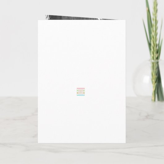 Beerdigung Foto Blaue Eukalyptusfeier Einladung (Rückseite)