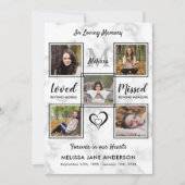 Beerdigung Foto Collag Gedenkfeier zum Leben Einladung (Vorderseite)