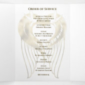 Beerdigung Foto Collage mit Dienstorden Dreifach-gefaltete Programmkarte (Innenseite Mitte)