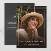 Beerdigung Foto Danke Karte (Vorne/Hinten)