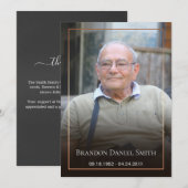 Beerdigung Foto Danke Karte (Vorne/Hinten)