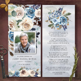 Beerdigung Foto des Lebens Dankeschön Karte