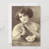 Beerdigung Foto Elegante Drehbuch Feier des Lebens Einladung (Rückseite)