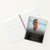 Beerdigung Foto Feier des Lebensbuches Notizblock (Innenseite)