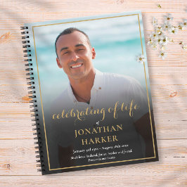 Beerdigung Foto Feier des Lebensbuches Notizblock