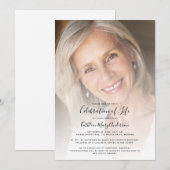 Beerdigung Foto Feier zum Gedenken an das Leben Einladung (Vorne/Hinten)