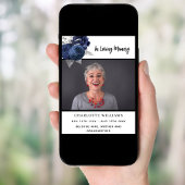 Beerdigung Foto Floraliner Empfang Poster