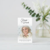 Beerdigung Foto für immer Herz Cross Gebet Karte (Stehend Vorderseite)